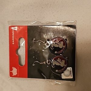 FSU SEMINOLES (Never opened) packaged Vintage earrings
